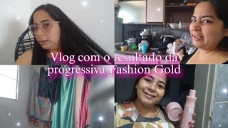 vlog com o resultado da progressiva da Fashion Gold 💕 34 semanas de gestação🤰🏻 [upl. by Asiar]