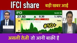 IFCI share latest news  Ifci share price target  Ifci share news [upl. by Tat]