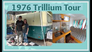 1976 Trillium Vintage Fiberglass 13 Camper Tour [upl. by Mcloughlin]