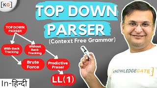 Top Down Parsing  Requirement and Time Complexity of Top Down Parser  Parsers in Compiler Design [upl. by Xam]