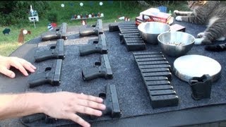 Todas las Pistolas Glock de Calibre 9 y 40 en Español Armas en el Campo de Tiro [upl. by Courcy]