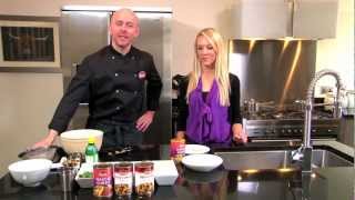 Grants Haggis Curry Night  how to make Haggis Pakora [upl. by Hgielhsa]