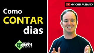 Como Contar DIAS no Excel  Como Contar Domingos entre Datas [upl. by Alaet]