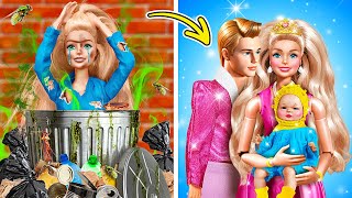 Une poupée jetée dans la rue  😭 Idées amp astuces pour poupées cassées  Relooking de nerd à Barbie [upl. by Lolanthe]