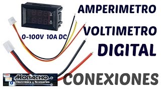 Como Conectar Correctamente AmperimetroVoltimetro Digital [upl. by Daisy]