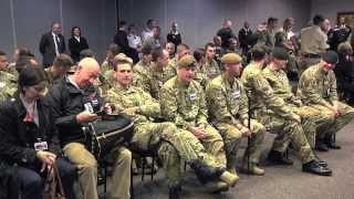 British Wounded Warriors Visit Army National Guard [upl. by Thorndike]