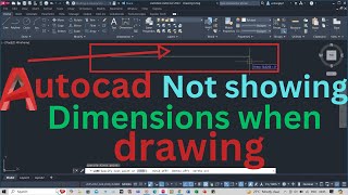 autocad not showing dimensions when drawing [upl. by Sahc]