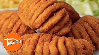 Homemade Hasselback Fried Chicken  Comfort Food Ideas  Twisted [upl. by Schubert]