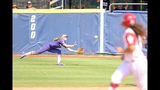 Highlights Washington softball shuts out reigning champion Oklahoma [upl. by Dearr]