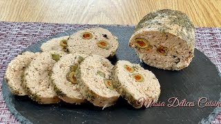 Roulade de mortadelle au pain libanais  رولاد بالمورتادال [upl. by Hegyera]