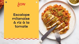 Escalope milanaise amp riz à la tomate [upl. by Ecnerat354]