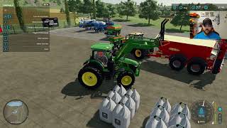 How to fill your fertilizer spreaders and Lime spreaders FS22  Farming Simulator 22 [upl. by Leahcimauhsoj]