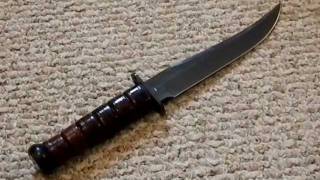 Marbles jet Pilot Survival Knife  14 poor mans kabar [upl. by Cleopatre]