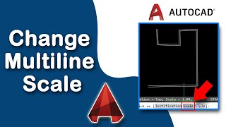 How to change the multiline scale in AutoCAD [upl. by Eybba]