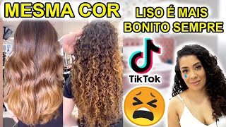 quotCABELO LISO É MAIS BONITOquot  REAGINDO A TIK TOKs DE CABELO [upl. by Craner]