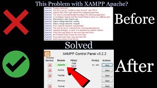 Solved XAMPP Apache NOT Starting Error Apache shutdown unexpectedly [upl. by Sosna840]