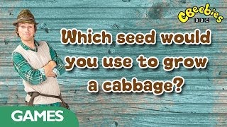 CBeebies Mr Bloom  Guess the cabbage seeds [upl. by Imar309]