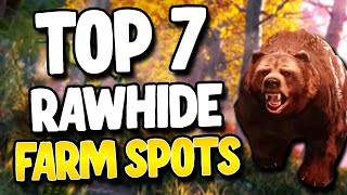 Best Rawhide Farm Locations In New World [upl. by Norramic]