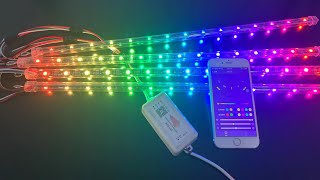 WS2812B Digital Christmas LED Meteor Tube Programmable MusicArduino Controllable [upl. by Hans840]