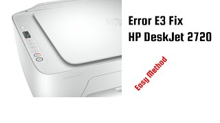 Error E3 Fix in HP DeskJet 2720 [upl. by Anirtak140]