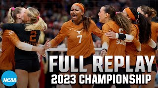 Texas vs Nebraska 2023 NCAA volleyball championship  FULL REPLAY [upl. by Mientao]