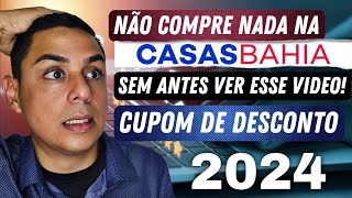 A MELHOR FORMA DE CONSEGUIR CUPOM DE DESCONTO NA CASAS BAHIA  COMPRA ONLINE APP E LOJA FISÍCA 2024 [upl. by Hesper]