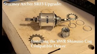 Upgrading Sturmey Archer SRF3 to the Shimano Cog Compatible BWR driver [upl. by Ahsoet780]