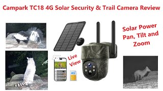 Review of Campark TC18 4G Cellular Solar Live View PTZ Trail Game and Security Camera [upl. by Dulsea789]