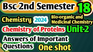 Bsc Semester 2 Chemistry Unit2 Most Important Questions with Answers yourbscguide bsc chemistry [upl. by Emersen]