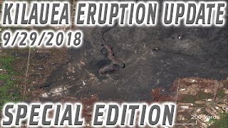 NEWS UPDATE Arial Photos Hawaii Kilauea Volcano Eruption Special Edition Report for 9292018 [upl. by Nolat]