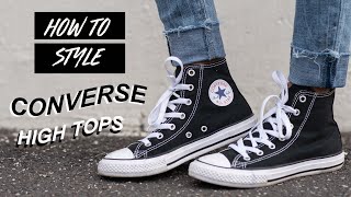 How to Style  Converse Chuck Taylor High Top Sneakers [upl. by Gawen221]