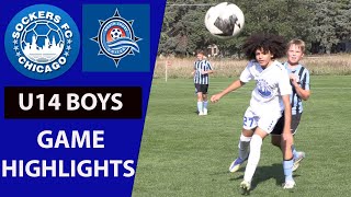 Sockers FC vs North Shore WI  U14 2010 Game Highlights Sept 2023 [upl. by Holmen]