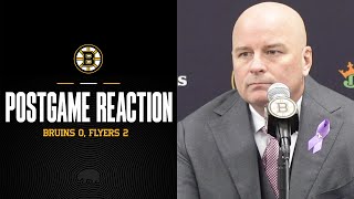 Postgame Reaction Bruins Fall to Flyers [upl. by Vanna626]