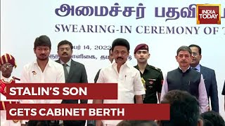 Tamil Nadu CMs Son Udhayanidhi Stalin Takes Oath As State Sports Minister [upl. by Lamdin]