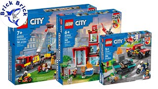 LEGO City Compilation Fire Sets 2022  Speed Build Review [upl. by Sivraj]