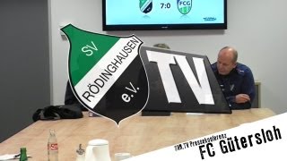 SVRTV  Pressekonferenz FC Gütersloh [upl. by Freudberg]