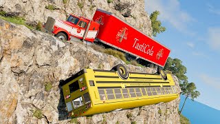 Cars vs Cliff Roads 3  BeamNG DRIVE  SmashChan [upl. by Leslie555]