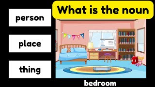 NOUNS QUIZ 📚  Find the nouns in the picture  kids English vocabulary Parts of speech [upl. by Veda269]