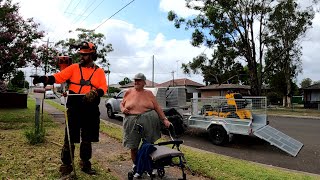 This DISABLED MAN Was SHOCKED How BAD This Overgrown Lawn Had Become [upl. by Bekah]