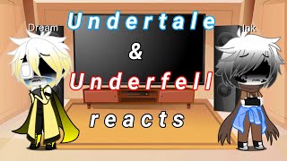 Undertale and Underfell reacts to Sans Au  Lonely Chara [upl. by Aerdnat196]