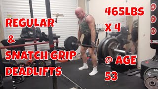 STRENGTH amp HYPERTROPHY COMPONENT OF MY WEEKLY TRAINING 465lbs x 4 REPS  AGE 53 [upl. by Rozelle]