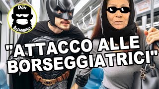 Borseggiatrici  AGGREDITE da sedicenti quotgiustizieriquot della metro [upl. by Naeruat176]