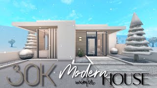 BLOXBURG 30K MODERN WINTER HOUSE  NOGAMEPASS [upl. by Yancy3]