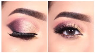 pinkish eye shadow look for beginners viralvideo eyemakeup eyemakeuptutorial [upl. by Dinse]