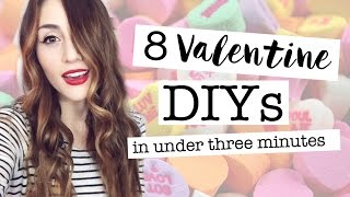 8 Valentine DIYs in under three minutes [upl. by Rintoul]