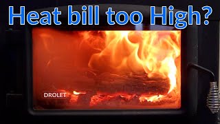 How we heat our house in Minnesota with a Drolet HT 2500 wood stove [upl. by Maril]