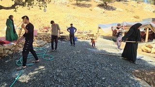 Beautifying Our New Homes Backyard Amir and Familys Sand Transformation🌄💛 [upl. by Glynda711]