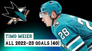 Timo Meier 28 All 40 Goals of the 202223 NHL Season [upl. by Saerdna]