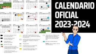 OFICIAL 📆 Calendario escolar 20232024 [upl. by Davina828]