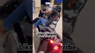 Dre almost crashed 🤣 Harley Sideways viralvideo motorcycle bike bikelife mossthejockey wow [upl. by Xuaeb352]